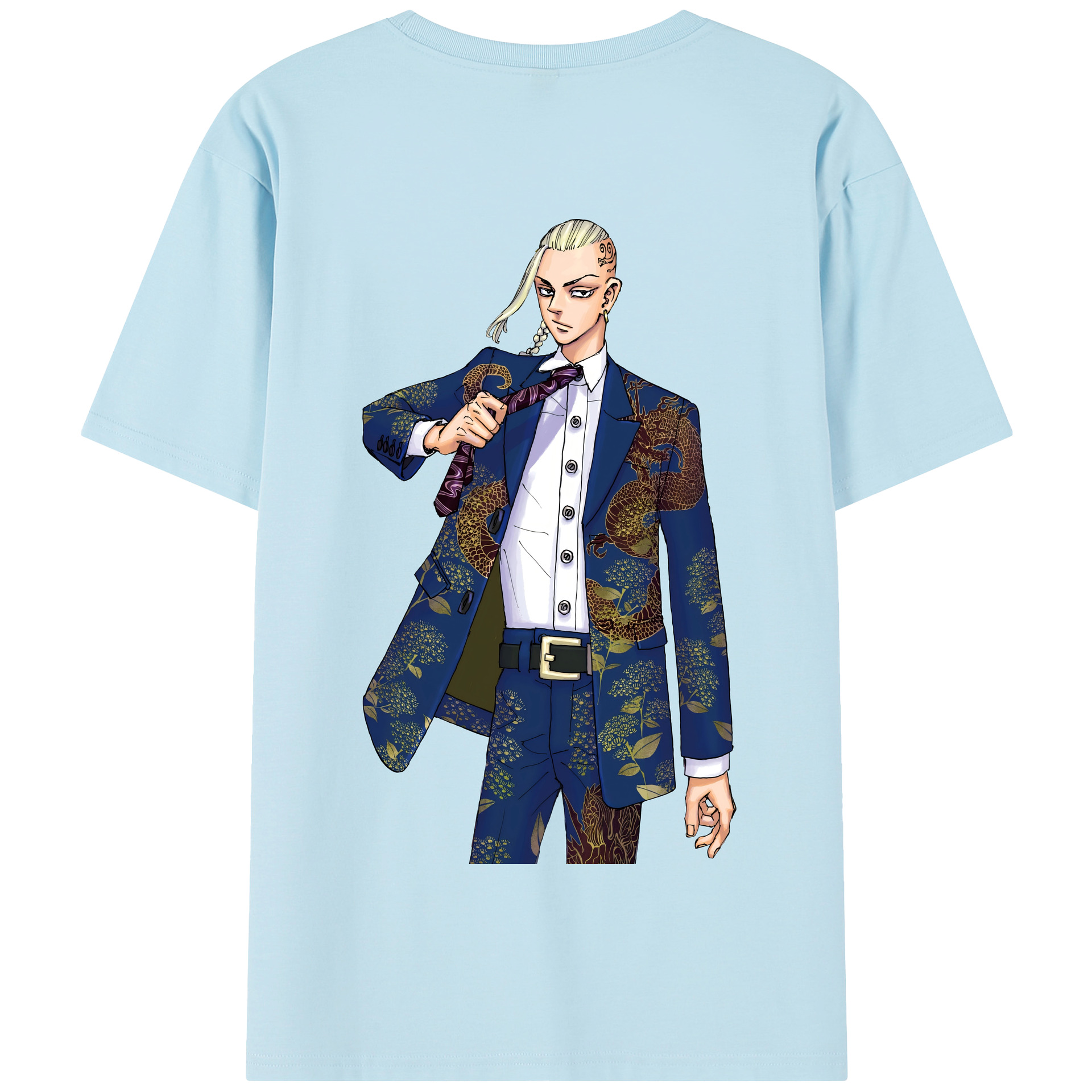 （画像用） 東京リベンジャーズ Tokyo Revengers 綿100％半袖Tシャツ（背面プリント）